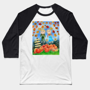 Pumpkin Time Baseball T-Shirt